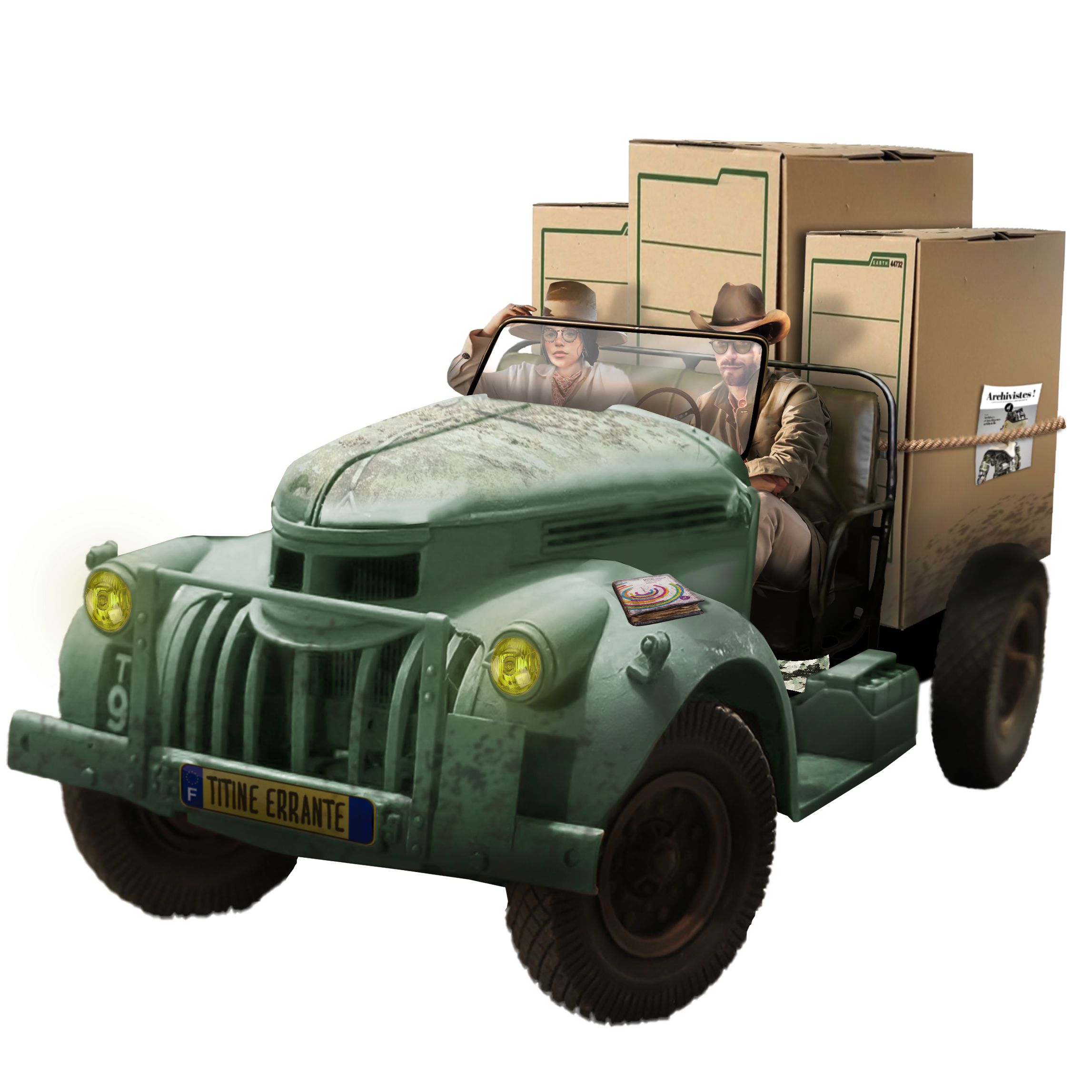 archiviste et sac à dos